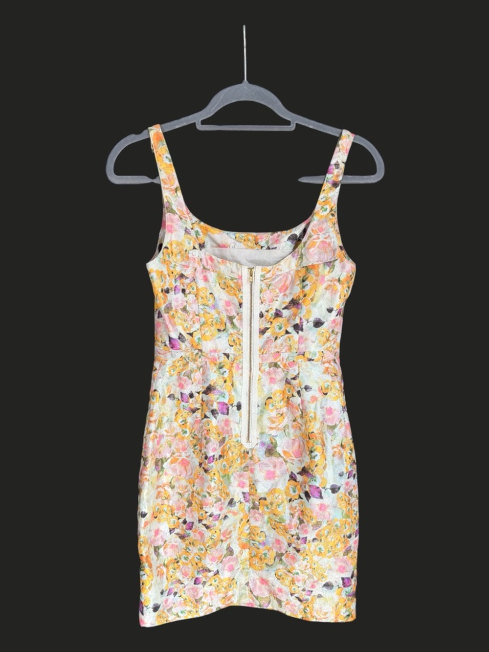 LEIFSDOTTIR ANTHROPOLOGIE‎ Aurelian Brocade Dress Metallic Floral 2 - Picture 5 of 14